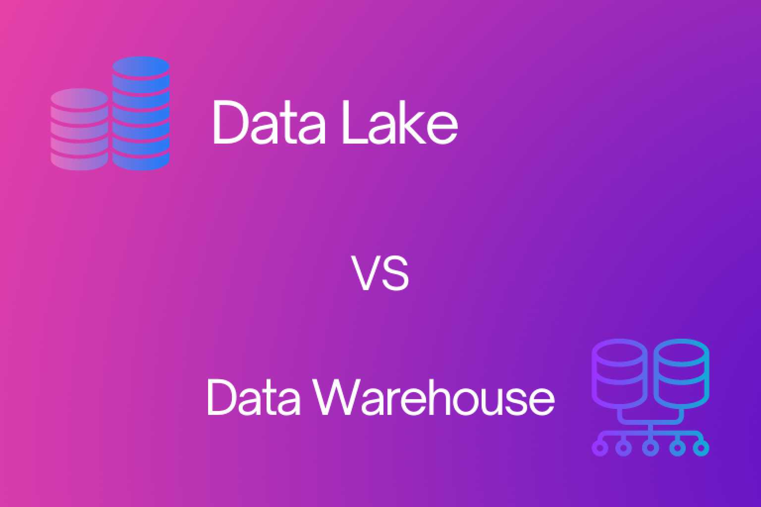 データレイクとデータウェアハウスの主な違いを探索し、組織のデータストレージと分析ニーズに適した解決策を選択する方法を学びましょう。